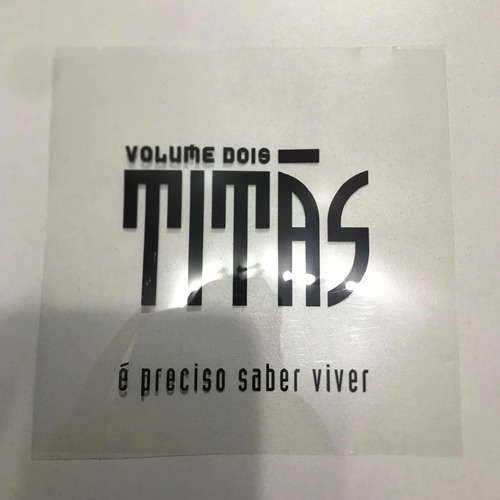 Cd Rock Nacional- Titãs ( Volume 2 É Preciso Saber Viver )