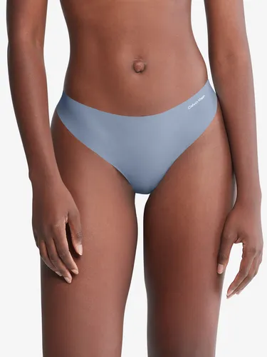 Tanga Gris Invisible Con Logo En El Lateral Calvin Klein