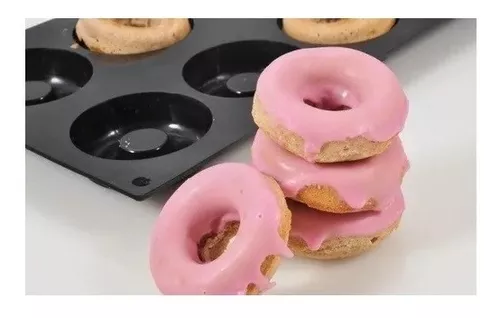 Molde Silicona X 6 Donas Donuts Goma Horno Roscas Reposteria