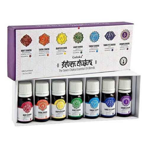 Pack 7 Aceites Esencial 7 Chakras - Goloka 