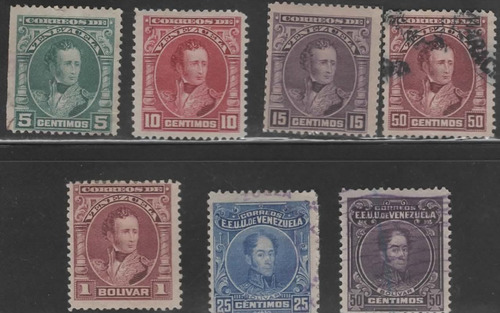 Estampillas Antiguas De Venezuela Simón Bolívar 1904