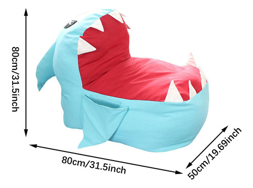 Lindo Sofá For Niños Con Forma De Tiburón, Silla Con