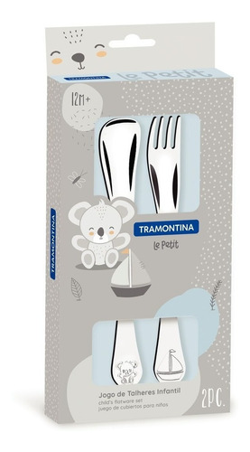 Juego Cubiertos Infantil Le Petit X2 Acero Inox Tramontina