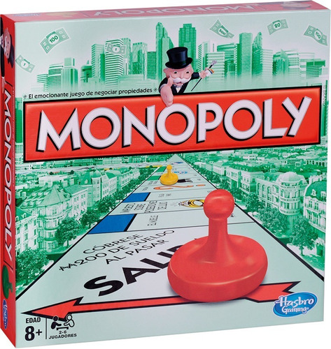 Juego De Mesa Monopoly Popular Hasbro 840 2 A 6 Jugadores 