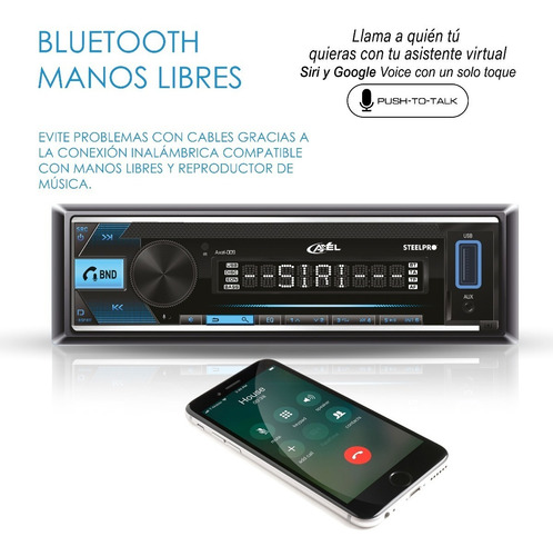 Imagen 7 de 8 de Autoestereo 100w X4 Max Desmontable Axel Premium By Steelpro