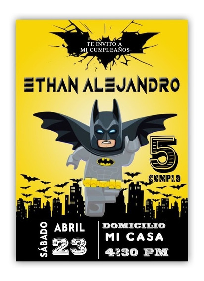 Invitaciones Digitales De Batman | MercadoLibre