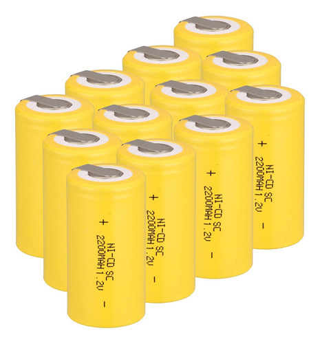 Batera Recargable Ni-cd Sub C Sc Bateras, 1,2 V 2200 Mah Con