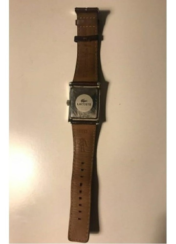 Relógio Lacoste Original Com Pulseira De Couro Marrom