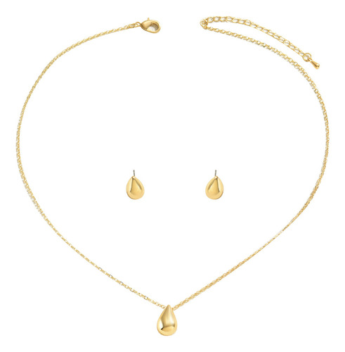 Conjunto De Collar Y Pendientes De Lágrima For Mujer