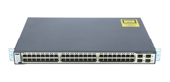 Ws-c3750v2-48ts-s Cisco Catalyst 3750 v2 48 Port 100mb 4 Port 1gb SFP switch 