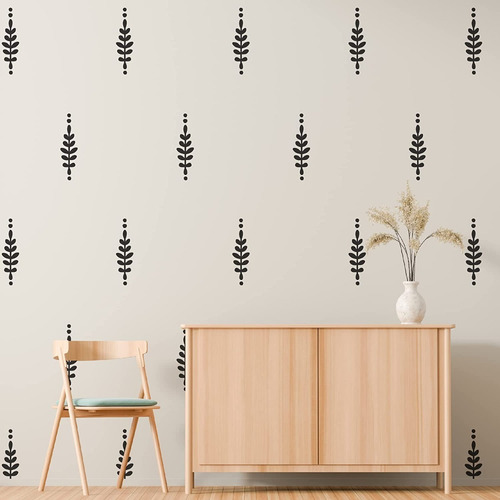 Imagen 2 de 4 de Pack 48 Patrónes Adhesivo Decoración Pared Vinilo Decorativo