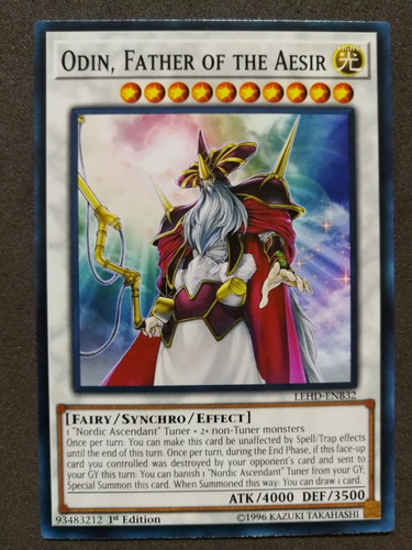 Yugioh Thor, Loki Y Odin Lord Of The Aesir (comun)