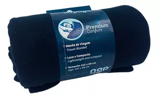 Cobertor Manta De Viagem Nap Premium Confort Cor Preto