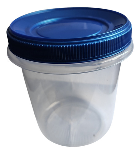 Envase Contenedor Plástico Tapa De Rosca 600ml X 6unidades Color Transparente