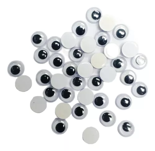 Ojos móviles redondos para manualidades, Ø 15 mm