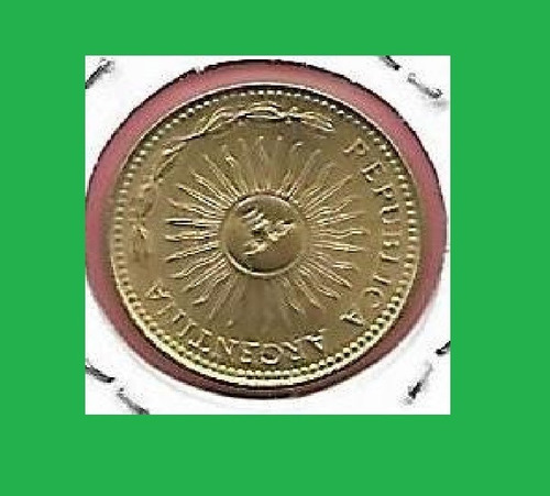 Moneda Argentina Error Giro 1 Peso 1976 Exelente Palermo