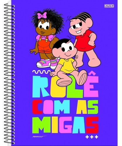 Caderno C/d 10 Materias Turma Da Monica Sd Capa Sortida