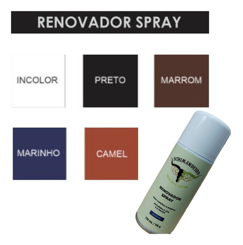 Renovador Spray Schimandeiro Para Camurça E Nobuck Desbotado