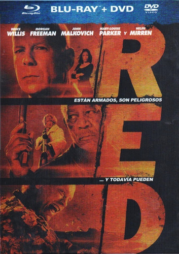 Red Bruce Willis Steelbook Pelicula Bluray + Dvd