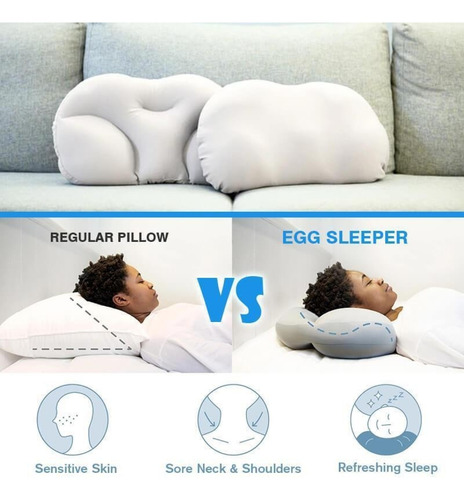 Almohada Multifuncional Egg Sleeper Para Dormir, Para Cuello