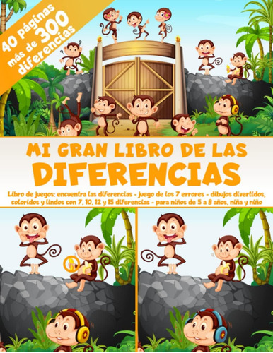 Libro: Mi Gran Libro De Las Diferencias - 40 Páginas - Más D