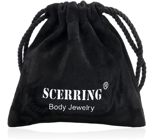 Scerring 2-8 Anillos De Nariz Cautivos De Titanio 14g G23 De