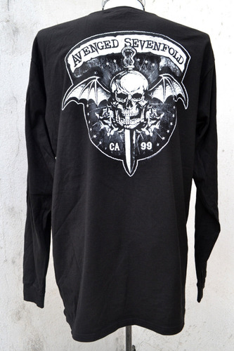 Avenged Sevenfold Playera Biker Bat Ls Srsx Rock Metal
