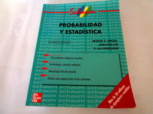 Libro De Probabilidad Y  Estadistica/murray R. Spiegel/john 