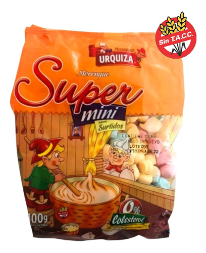 Merengue Super Mini Multicolor X 100g - Urquiza