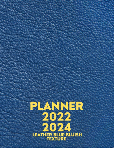 Libro: Leather Blue Bluish Texture Planner: The Leather Blue