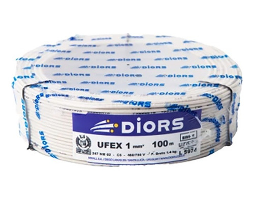 Cable Unifilar Ufex 1mm Diors - Unilux 