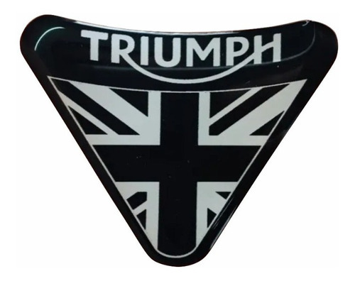 Emblema Adesivo Resinado Escudo Triumph Daytona 4x5 Rs04 Cor Adesivo Emblema Gráfico Daytona 4x5
