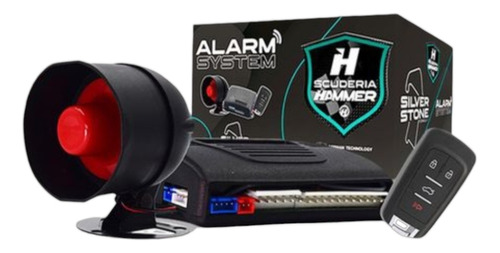 Sistema De Alarma Scuderia Hammer Automotriz Silver Stone 