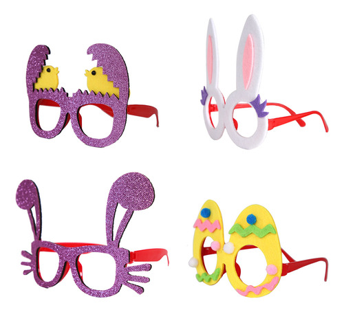 Gafas De Pascua Con Forma De Huevo De Conejo Con Marco De Cr