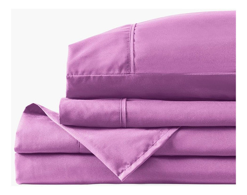 Conjunto De Folhas De Orquídea Roxa Peachskinsheets - Nível