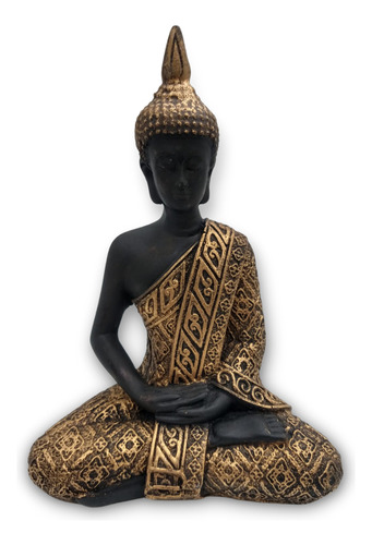 Buda Hindu M - Roupa Ouro C/ Pele Negra