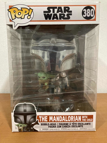 Mandalorian With Child 380 Star Wars Funko Pop! Chrome Nuevo