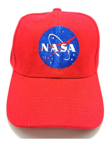 Gorra Nasa Space Roja Bordada Adulto Ajustable Envio Gratis