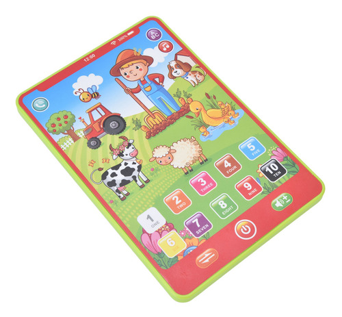 Tableta De Aprendizaje Para Niños, Patrón De Dibujos Animado