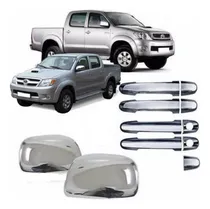 Comprar Kit 4 Cubre Manijas Y 2 Cachas Espejo Cromadas Hilux 2005 15