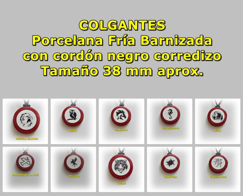 Colgante De Porcelana Fría 3.8 Cm - Tigre
