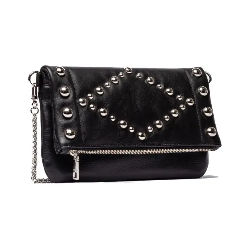 Cartera prune negra con tachas best sale