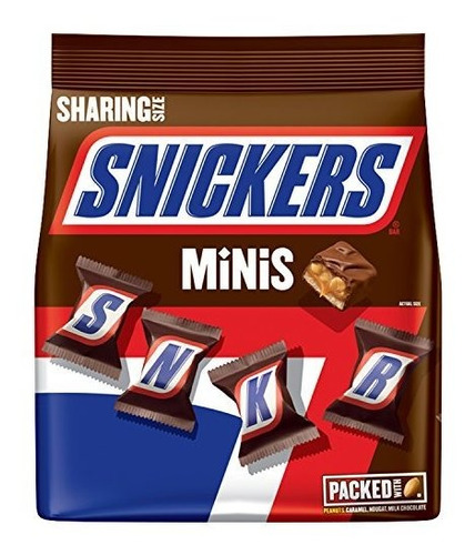 Chocolates Mini Snickers 9.7 Oz. (pack 8)