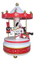 Comprar Cajita Musical Carrusel Navideño Calesita 18cm Blanco