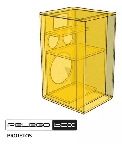 PROJETO 3D PARA FABRICAR CAIXA DE SOM BOB ESPONJA 4 VIAS PELEGO BOX