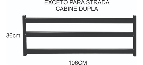 Divisor De Caçamba Strada Simples 2021/24 Separador De Carga