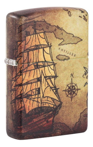 Encendedor Zippo 49355 Pirate Ship Design Original Garantia.