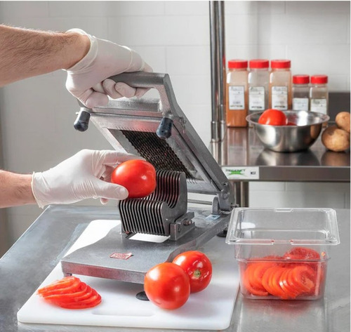 Rebanador Manual Tomate Verduras Portátil Acero Inox. Nemco