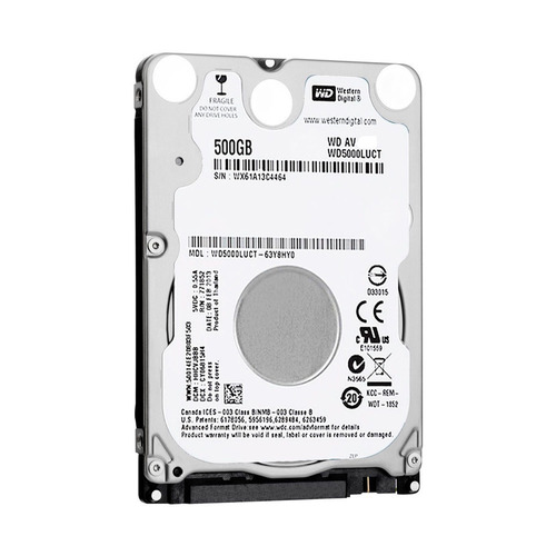 Hd Notebook 500gb Sata Wester Digital