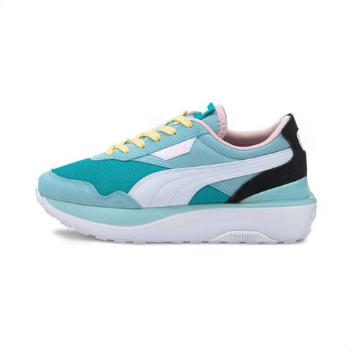 Tênis para mulher Puma Cruise Rider cor viridian green/aquamarine - adulto 35 BR